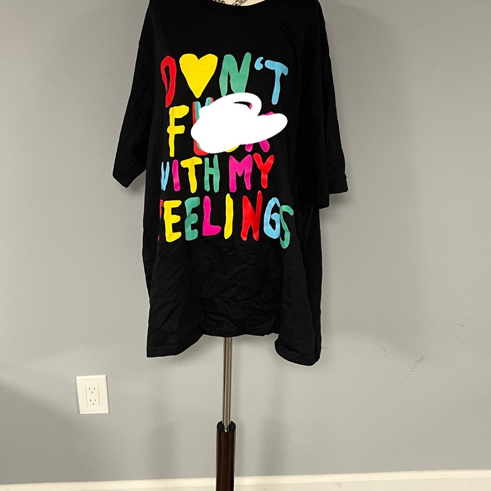 Gildan Black Tee with Colorful Graphic